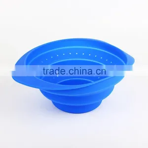 China Supplier Lead Free Colorful Silicone Collapsible Basket thumbnail-3