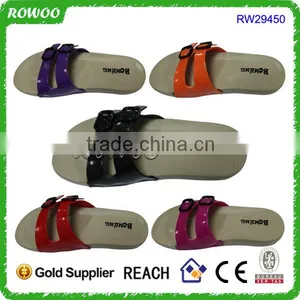 Patent PU Lovely Newest Girl Sandal Shoes Beach Slipper Shoes Women Sandals thumbnail-2