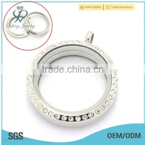 Trendy DIY Designs 25mm/30mm Round Silver Twist/screw Wholesale Floating Glass Charms Locket for Boys and Girls thumbnail-1