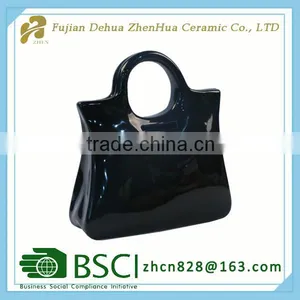 Black Handbag Gift Decoration for Ceramic Money Bank thumbnail-1