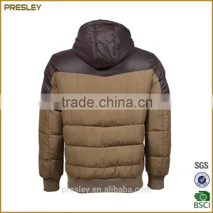 BSCI Oem High Quality Winter Brown Men's Down Jacket Coat Made in China thumbnail-3