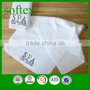 Luxury White Cotton Embroidery Hotel & Spa Facial Towels thumbnail-1