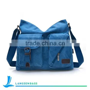 Cheap Travel Leisure Men Canvas Hand Bag Wholesale Shoulder Bag thumbnail-1