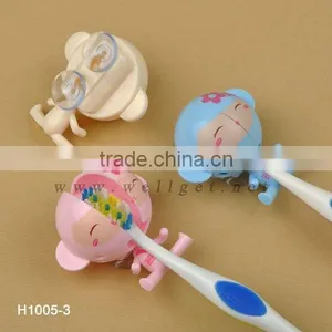 FDA Approval ABS Material New Plastic Animal Toothbrush Holder H1005-3 thumbnail-1