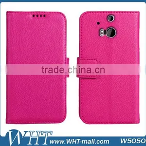 Leather Wallet Case For HTC M8, Purse Leather Case For HTC M8 thumbnail-1