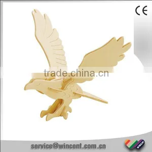 DIY Birds Toy Wooden 3D Hawk Puzzle thumbnail-1