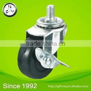 With 8 Automatic Production Lines Stem Swivel Industrial Rubber Duty Castor With Brake(IC19A) thumbnail-1