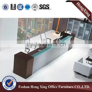 Modern Design Melamine Reception Table/Reception Desk/Bank Counter HX-RT801 thumbnail-1