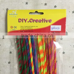 China Factory Supply DIY Crafts 0.3*30cm Twisted Pipe Cleaners Toys for Kids or Wedding Decoration thumbnail-2