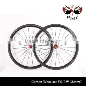 Good Quality 700C*38mm Carbon Fiber Wheelset is Suitable for the Road Bike thumbnail-1