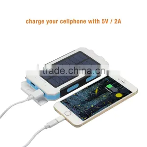 Universal Portable Compass Usb 8000mah Waterproof Mobile Phone Powerbank thumbnail-1