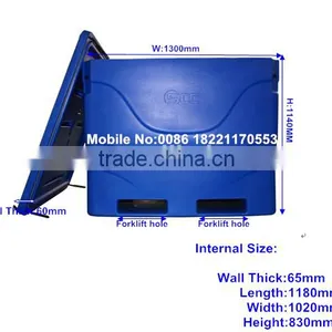 Fresh Seafood and Chilled Fish Holding Bin/tubs Plastic Fish Totes Fish Container thumbnail-5