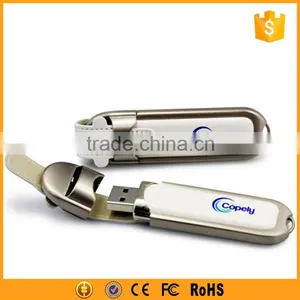 2gb Leather Case Usb Flash Drive With Custom Logo thumbnail-2