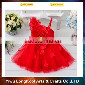 New Arrival Hot Sale New Model Big Flower 3 Year Old Girl Dress thumbnail-1