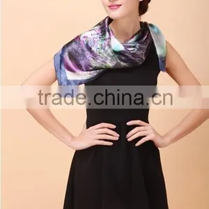 Customize 100%silk Scarves With Beautiful Abstract Printing thumbnail-6