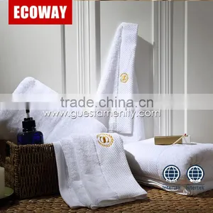 Luxury White Hotel Bathroom Towel Set Disposable Face Shower Towels thumbnail-3