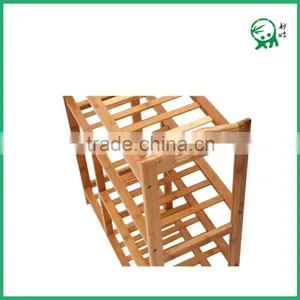 Durable Modeling Popular Eco-friendly Bamboo 4 Layers Shoe Rack thumbnail-1