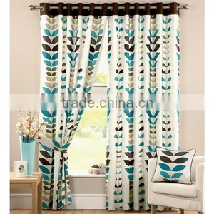 Sheer Flower Design Fabric Wholesale Curtain thumbnail-5