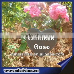 Romantic Heart Shape Natural Slate Flower Tag Plant Label thumbnail-2