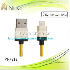 OEM Manufacturer in Shenzhen for MFi Certified Braiding Cable for IPhone5,6plus... thumbnail-1