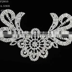 2015 Flower Crystal Applique Wholesale for Wedding Dress thumbnail-1