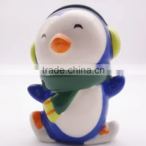 Custom Funny Christmas Penguin Ceramic Salt and Pepper Shaker thumbnail-3