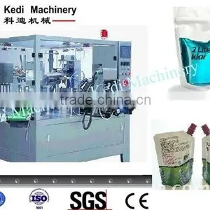 New Automatic Liquid Filling and Sealing Machine for Stand up Pouch thumbnail-1