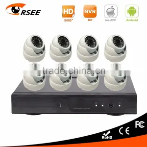 Poe Nvr Kit With Mini Dome ip Camera 8ch 1.3mp hd Security Camera System thumbnail-1