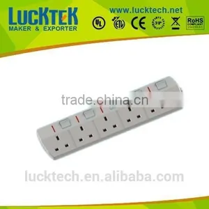 5way SASO Saudi Arabia Extension Power Socket Outlet With Individual Switch thumbnail-1