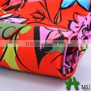 Open End Flower Printed Spun Rayon Viscose Fabric thumbnail-2