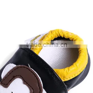 Wholesale Boutique Formal Leather Lovely Monky Newborn Baby Hard Sole Walking Shoes thumbnail-4