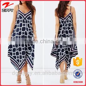Latest Dramatic Silhouette V-neckline Fashion Evening Dress thumbnail-1