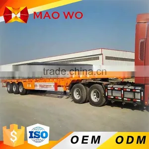 3 Axle 40ft 53ft Container Flatbed Trailer for Sale Quality Choice thumbnail-1