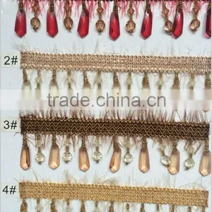 [YZLACE] Tassels Lace Curtains Wholesale 10088 thumbnail-1