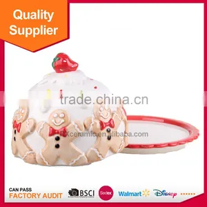 Dehua Christmas Ceramic Turkey Dish Ceramic Dry Fruit Plate thumbnail-1