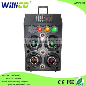 Willico Powered PA Speaker System, Flashing DJ Lights Wws-79 thumbnail-1
