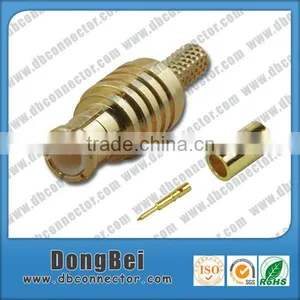 50 Ohm Connector- RF Female Bulkhead MCX Crimp Connector thumbnail-1