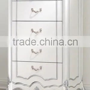 New Classical American Type Bedroom Set Bed Bedside Table Wardrobe Dressing Table Commode thumbnail-6