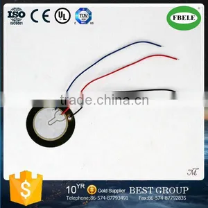 FT-35T-2.5B1W100 Silver 35mm Piezo Ceramic Element With Wire (FBELE) thumbnail-1
