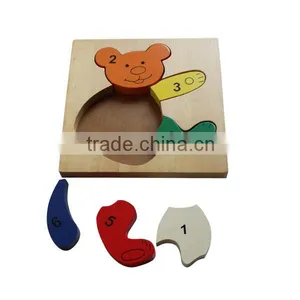 Bear Shaped Wooden Toys Puzzle thumbnail-3