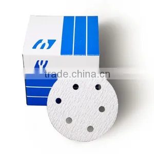 Red Aluminum Oxide PSA Abrasive Disc, White Aluminum Oxide Hook And Loop Abrasive Disc thumbnail-5