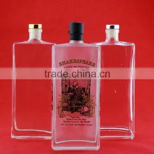 Excellent Quality Frosted Liquor Round Bottles Empty Fancy Bottles Clear Drink Bottles 750ml thumbnail-2