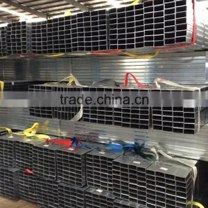 Zinc Coated Galvanized Surface Thick Wall Rectangular Steel Pipe / Tube From Tianjin Manufacture of Origin thumbnail-5