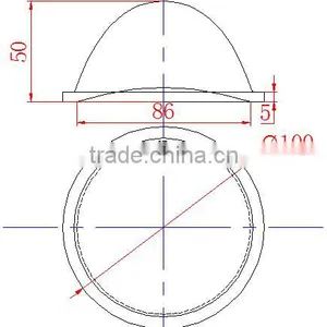 Optical COB Led Glass Lens 100mm 60 Degree for LED High Bay Lights thumbnail-5