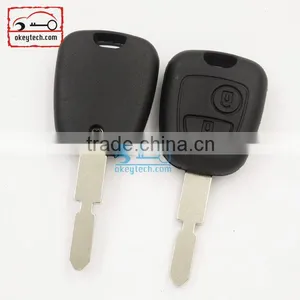 Good Price Peuguot Key Shell for 406 Blank 2 Button no Logo Car Key Peugeot Romote Key Case thumbnail-3