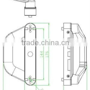 9.14.18030 Zinc Alloy Door Lock Without Keys (For PVC or Aluminum Alloy Sliding Doors) thumbnail-2