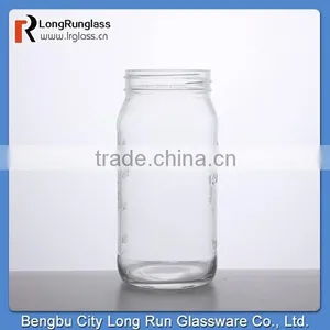 LongRun Factory Supply Measure Milk Glass Jar With Round Twist off Lids thumbnail-1