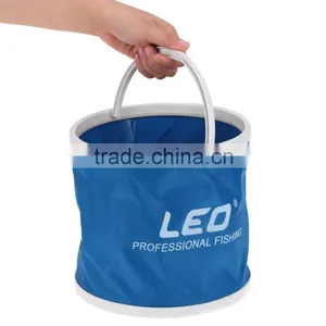 Canvas Folding Bucket Outdoor Portable Fishing Bucket Fishing Tackle thumbnail-2
