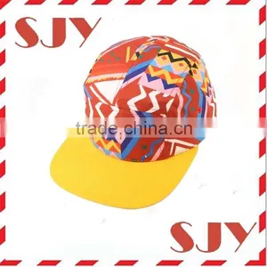 Blank Wholesale Custom 5 Panel Snapback Hat thumbnail-3