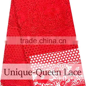 2016 Fashion African Embroidery Cord Lace/guipure Lace Fabric/african Cupion Lace Fabric /guipure Lace Fabric Royal Blue thumbnail-2